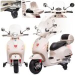 Vespa moto voiture electrique pour enfants - 3 à 6 ans - 2x6v 45ah - lecteur mp3 - marche avant et arrière ... Vespa moto voiture electrique pour enfants - 3 à 6 ans - 2x6v 45ah - lecteur mp3 - marche avant et arrière ...