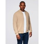 Veste bombardier zipp�e - ombre - pour homme - beige
