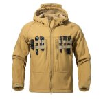 Veste a capuche impermable coupe - vent homme grande taille - kaki