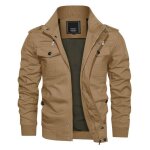 Veste cargo decontractee pour homme kefitevd shaalek - kaki - coupe - vent militaire automne Veste cargo decontractee pour homme kefitevd shaalek - kaki - coupe - vent militaire automne