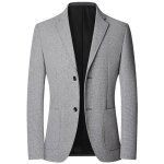 Veste de costume homme mi - saison regular fit blazer elegant couleur unie pour printemps et automne ... Veste de costume homme mi - saison regular fit blazer elegant couleur unie pour printemps et automne ...