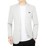 Veste de costume pour homme regular fit casual blazer mi - saison elegant couleur unie pour printemps ...