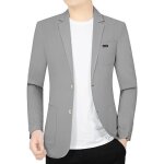 Veste de costume pour homme regular fit casual blazer mi - saison elegant couleur unie pour printemps ...