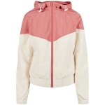 Veste coupe - vent femme - urban classics - arrow - grandes tailles - rose / blanc - multisport