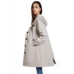 Veste coupe - vent impermable  capuche pour femme vitata spring - grande taille ample - gris clair
