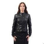Veste en cuir femme guess new fiammetta