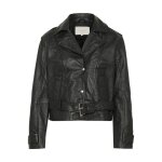 Veste en cuir femme kaffe sue