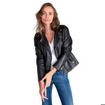 Veste en cuir femme le temps des cerises nancy