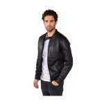 Veste en cuir homme redskins ref 58185 noir