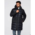 Veste dhiver parka avec capuche - ombre - pour homme - noir