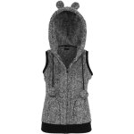 Veste femme - urban classics - teddy melange - sans manches - capuche ajustable - 2 poches Veste femme - urban classics - teddy melange - sans manches - capuche ajustable - 2 poches