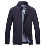 Veste homme mi - long l�ger - col montant 2 poches lat�rales 1 int�rieure uni pour urbain voyage xh644 ...