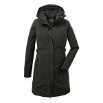 Veste imperm�able � capuche femme killtec kow 165 ? parka verte 100% polyester imperm�able 10 000 mm