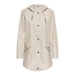 Veste impermable femme - only - elisa - capuche - poches  bouton - cordon de serrage