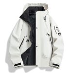 Veste impermable homme de randonne avec capuche coupe vent dextrieur respirante pour printemps et ...