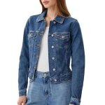 Veste en jean bleu femme tommy hilfiger vivianne skn Veste en jean bleu femme tommy hilfiger vivianne skn