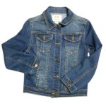 Veste en jean enfant fille pm loving - - bleu