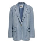 Veste en jean femme only cory en twill bleu - 80% coton 20% polyester