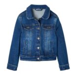 Veste en jean fille ? style classique - - bleu