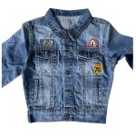 Veste en jean free star enfant mixte - taille : 3 / 4 - 9 / 10 ans - - bleu