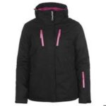 Veste de ski - campri - femme - imperméable - respirant - noir / rose Veste de ski - campri - femme - imperméable - respirant - noir / rose