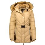 Veste parka femme avec ceinture et capuche geographical norway becky