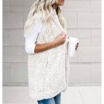 Veste en peluche unie sans manches pour femme vitata - gilet à capuche grande taille - avec poches - ... Veste en peluche unie sans manches pour femme vitata - gilet à capuche grande taille - avec poches - ...