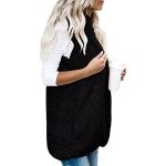 Veste en peluche unie sans manches pour femme vitata - gilet à capuche grande taille - avec poches - ... Veste en peluche unie sans manches pour femme vitata - gilet à capuche grande taille - avec poches - ...