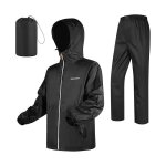 Veste de pluie imperm�able et pantalon de pluie v�tements de pluie lourds avec capuche et pochette de ...