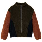 Veste polaire enfant - vidaxl - manches longues - khaki / noir - confortable et durable Veste polaire enfant - vidaxl - manches longues - khaki / noir - confortable et durable