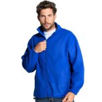 Veste polaire homme zippe chaude - poches latrales - confort - - bleu royal