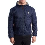 Veste polaire r�versible et coupe - vent pour homme us40126001 - bleu marine - beige