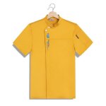 Veste professionnelle unisexe classique exquis mode broderie confortable respirant ete manches courtes ...