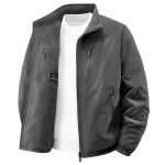 Veste r�versible homme automne col montant - gris