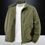 Veste r�versible homme automne col montant - vert