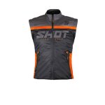 Veste sans manches shot race gear bodywarmer lite 2. 0 black orange