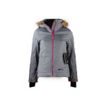 Veste de ski dhiver eider pour femme membrane 10k gris