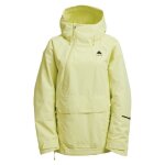 Veste de ski / snow burton reserve 2l relaxed anorak glow yellow green femme