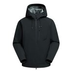Veste softshell impermable homme  capuche hiver polaire coupe vent chaud extrieure pour randonne ...