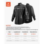 Veste de soudage - vevor - taille m - manteau de protection pour soudeur en coton ignifuge - avec col ...