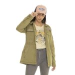 Veste surchemise - vondutch - femme - vert beige - coton