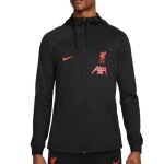 Veste survtement noir / rouge homme liverpool 2022 / 2023