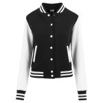 Veste teddy - urban classics - 2 - tone - noir / blanc - grandes tailles - look universitaire Veste teddy - urban classics - 2 - tone - noir / blanc - grandes tailles - look universitaire