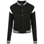 Veste teddy - urban classic - inet college sweat - noir - femme - style universitaire moderne Veste teddy - urban classic - inet college sweat - noir - femme - style universitaire moderne