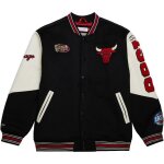Veste universitaire - mitchell & ness - nba chicago bulls - 60% polyester - 40% laine - manches longues ...