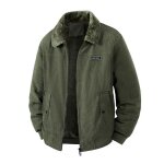 Veste en velours c�tel� homme casual automne - vert