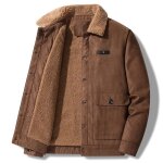 Veste vintage homme chaude automne hiver casual fashion - cafe