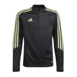 Veste zipp�e noir / jaune gar�on adidas tiro23