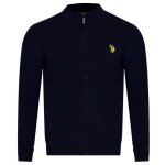 Veste zippée noir / jaune homme us polo assn ally Veste zippée noir / jaune homme us polo assn ally