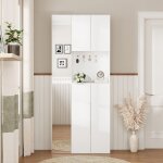 Vestiaire d?entrée avec miroir meuble d?entrée avec 4 portescompartiment et etagères salle de séjour ... Vestiaire d?entrée avec miroir meuble d?entrée avec 4 portescompartiment et etagères salle de séjour ...